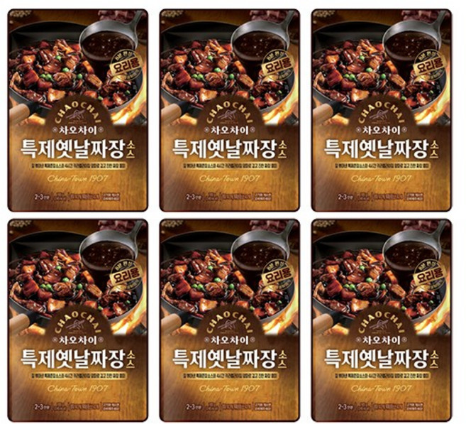 차오차이 특제짜장소스 165g 6개 the*4528kv