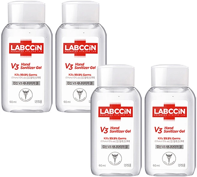 랩신 V3 새니타이저 겔 손소독제, 선택완료, 60ml, 4개 - 쿠팡