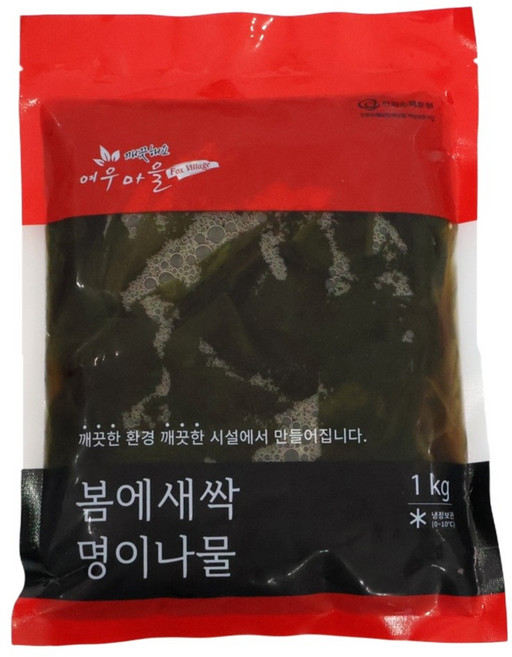여우마을 봄에새싹 명이나물 장아찌, 3개, 1kg