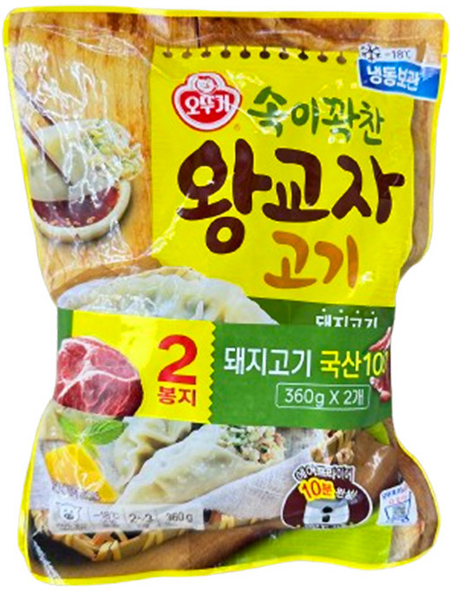 [냉동] 오뚜기 속이꽉찬 왕교자 360g+360g, 360g, 1개