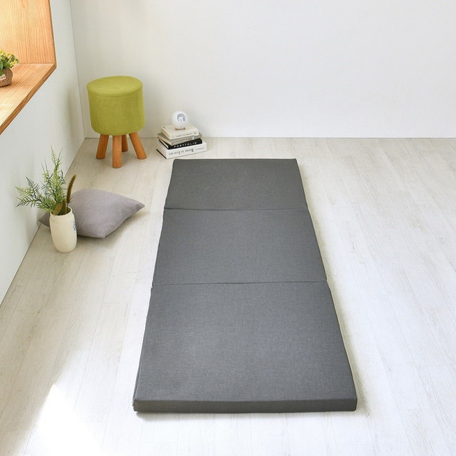 고운님 레자 3단 접이식매트리스, (HR) 레자 다크그레이, 5cm