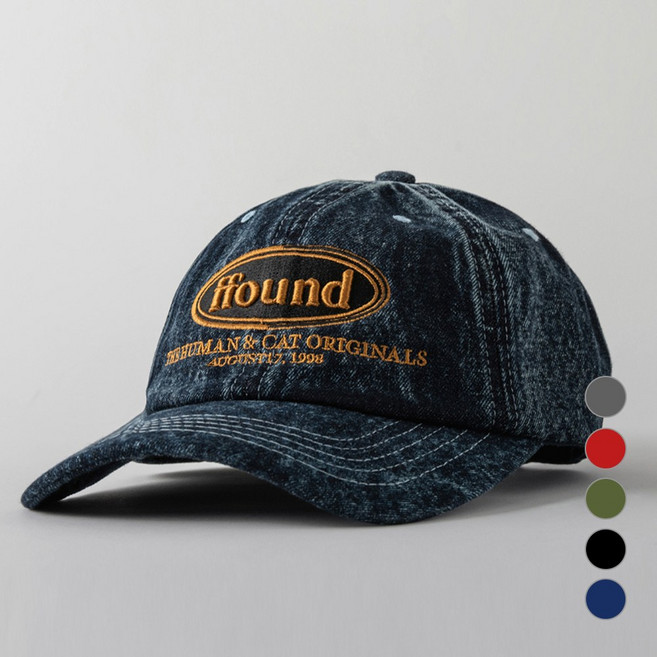 휴먼앤캣 남녀공용 파운드 워시드 빈티지 볼캡 6color