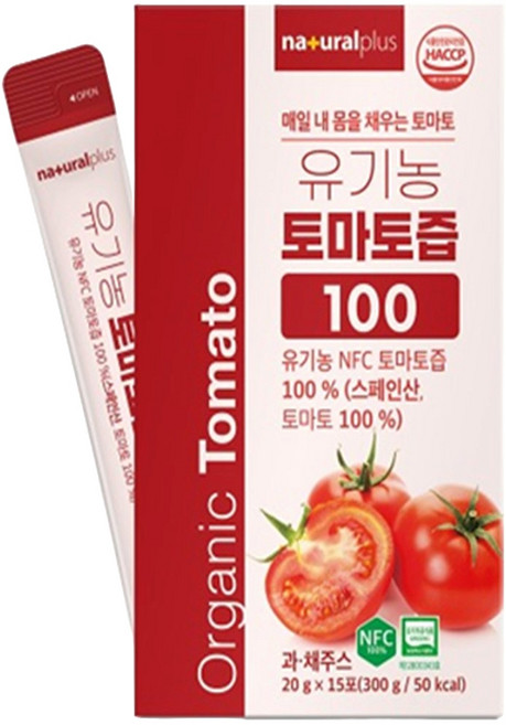 유쎌스토어 토마토즙100 20gx15포 착즙주스 토마토농축액, 15개, 20g