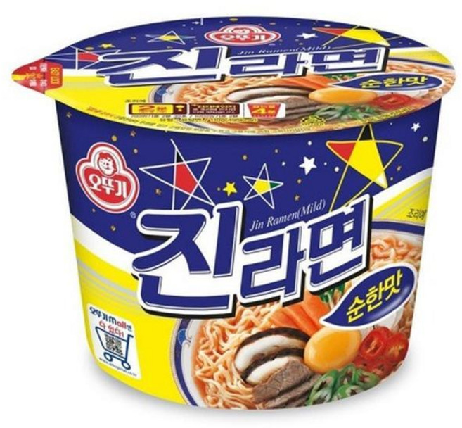 오뚜기 진라면 순한맛 큰컵 110g, 12개