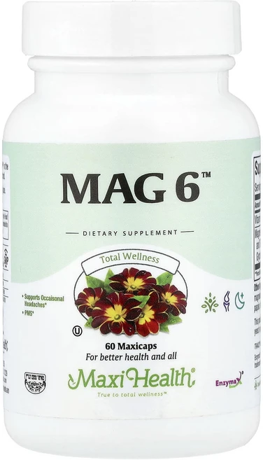 몸관리하세요 겨울입니다 Maxi Health Mag 6™ 맥시캡슐 60개 특별관리진행, Maxi Health Mag 6 맥시캡슐 60개, 1, 60 - 쿠팡