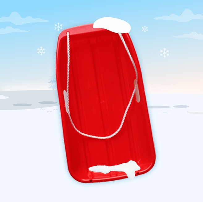 픽101 눈썰매 눈놀이 스노우보드 썰매 1인용 2인용, 1개