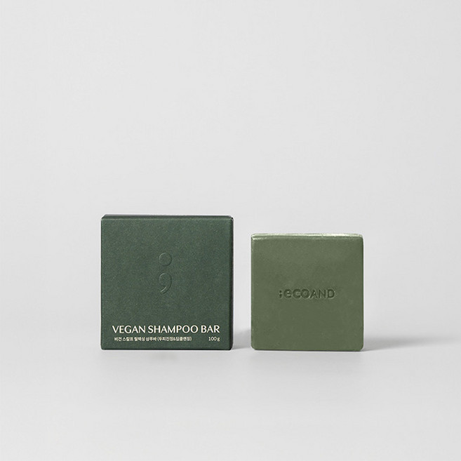에코앤드 비건 스칼프 샴푸바 약산성 천연 제로웨이스트 고체샴푸 헤어케어, 125g, 1개