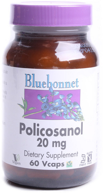 Bluebonnet 甘蔗原素20mg植物膠囊 無麩質, 60顆, 1罐