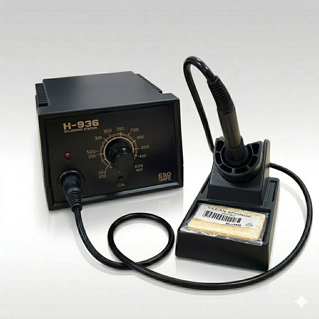 퀵코리아 H-936ESD 인두기 60W 칼팁포함, 1개