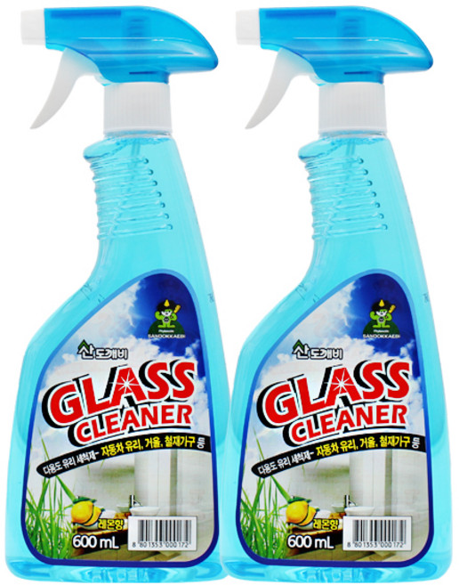 산도깨비 유리세정제, 600ml, 2개