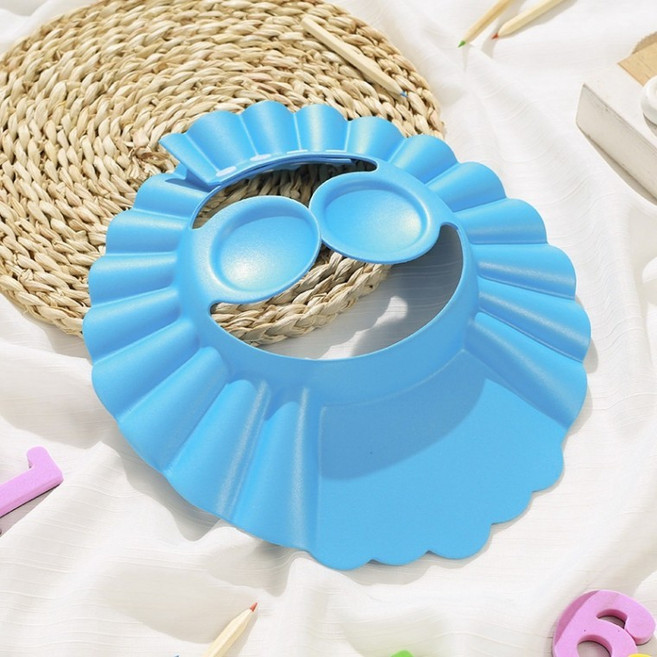 목욕 샴푸캡 귀마개형 실리콘 아기 머리감기 물차단 목욕용품 신생아 샤워캡, 1개, 3귀보호샴푸캡-핑크