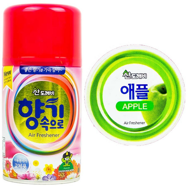 향기속으로 분사형 방향제 리필 사과 290ml, 1, 본상품선택, 1