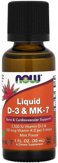나우푸드 D-3 2500IU & MK-7 100mcg 리퀴드, 1개, 30ml