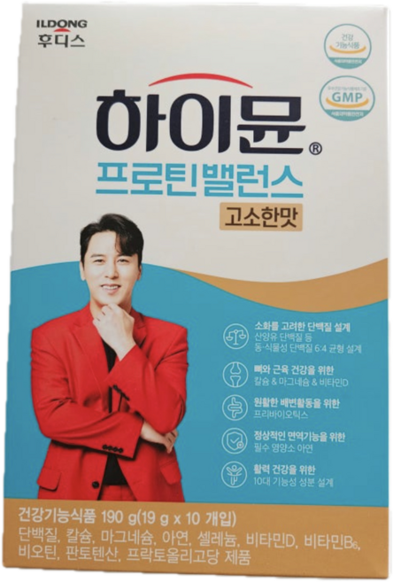 하이뮨 프로틴 밸런스 스틱 고소한맛, 6개, 190g