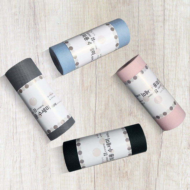 참 잘 씻기는 버블버블 참 일회용 수세미 4컬러 60매 X 2개 간편한 설거지 항균제조 깔끔한 주방, 60개, 다크그린