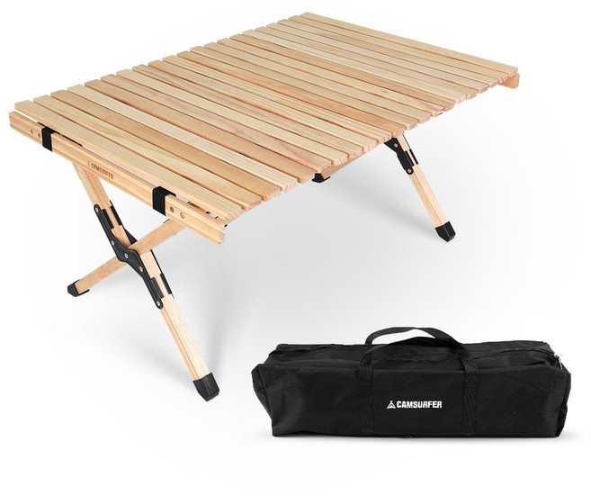 캠서퍼 우드 원목 감성 롤테이블