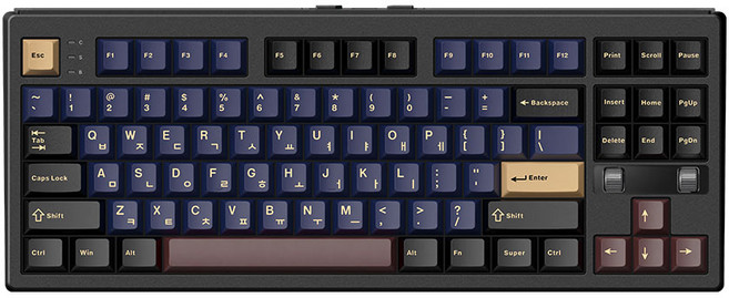 프리플로우 archon F1 PRO TKL 유무선 8K 게이밍 기계식 키보드 이클립스 저소음 블루축
