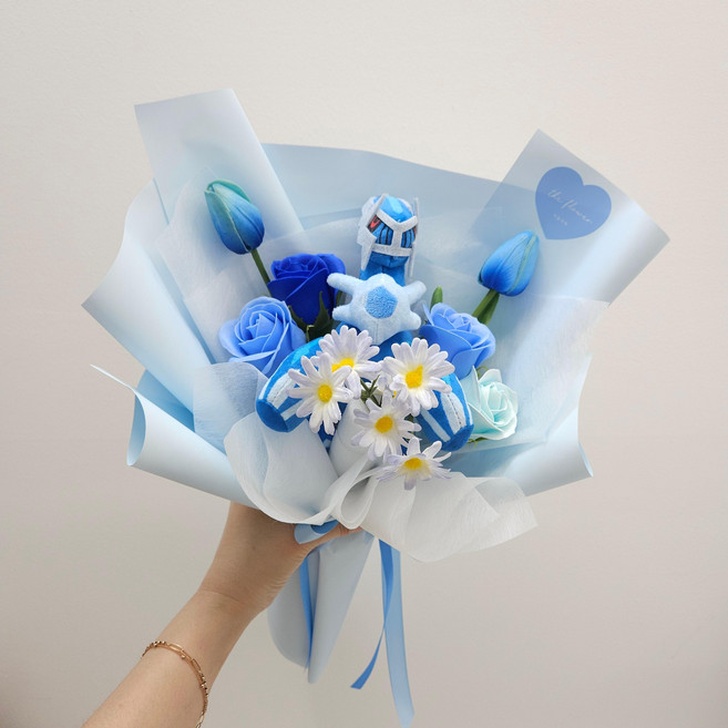 포켓몬 디아루가 인형 꽃다발 비누꽃 졸업식 입학식 재롱잔치 학예회 생일 축하 선물, 1개