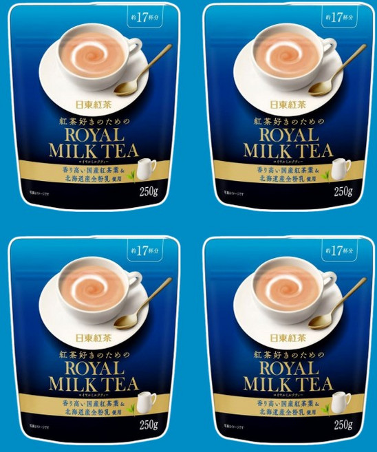 일동홍차 로열 밀크티 파우더, 4개, 250g