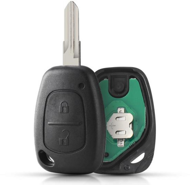 KEYYOU 원격 자동차 키 르노 트래픽 마스터 비바로 모바노 캉구 네73 VAC102 블레이드 2 버튼 433mhz ID46 2 개, [01] VAC102 remote key