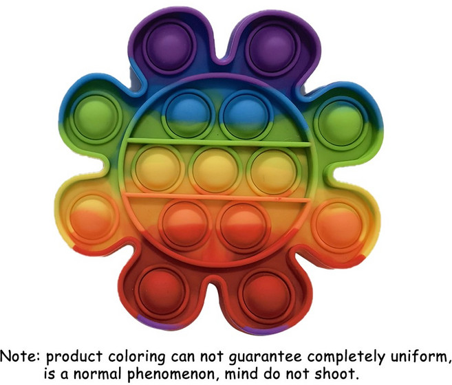 실리콘 고무 불안 스트레스 릴리프 푸시 팝 버블 호박 유령 성인을위한 을 짜내십시오, Flower