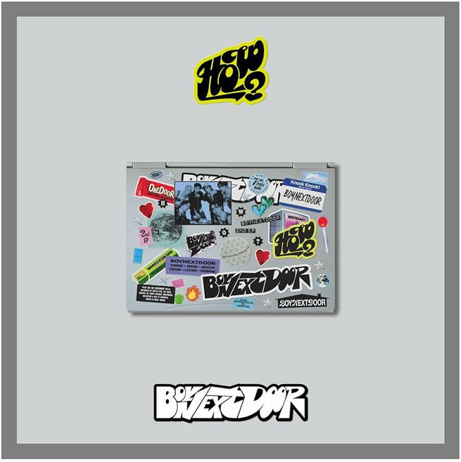 BOYNEXTDOOR How 2nd EP Album Sticker RAND &om Version CD+16p Sitcker Book+1p Polaroid+1p PHOTO 포토C, BOYNEXTDOOR How 2nd EP Album S