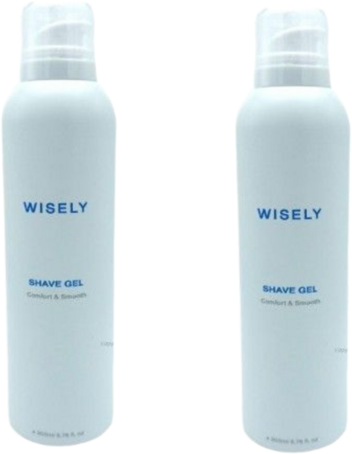 와이즐리 면도 쉐이빙폼 쉐이브 쉐이빙젤, 2개, 200ml