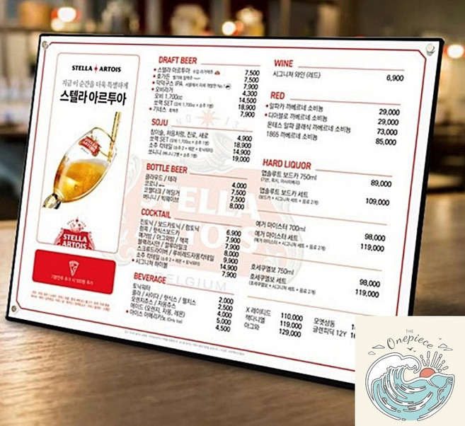 나미상점 테이블형 철제 자석 메뉴판 A3B 가로 카페메뉴판 인쇄물꽂이 종이꽂이