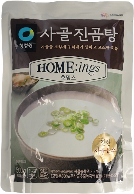 호밍스 사골진곰탕, 500g, 4개