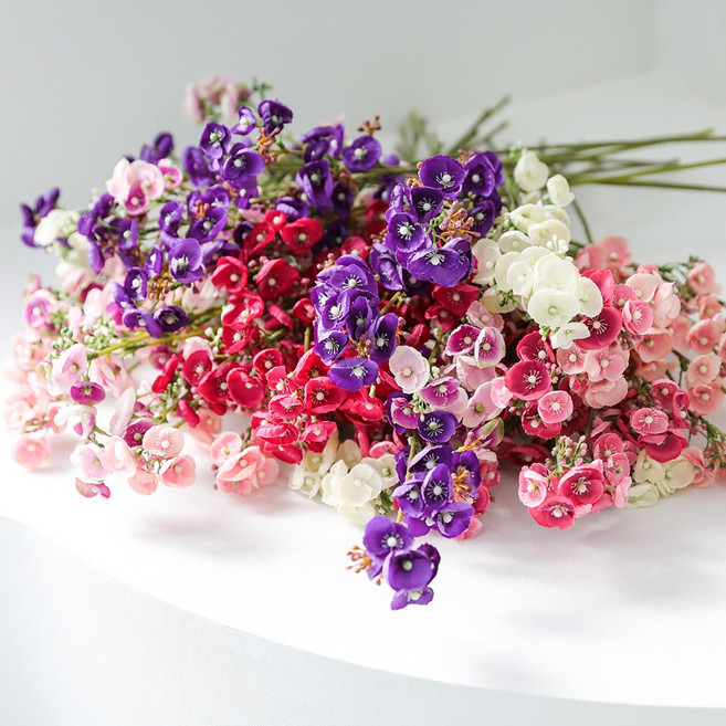 [꾸민뜰] 화사한 매화 가짜꽃 봄꽃 조화 부쉬, 매화_진홍, 1개