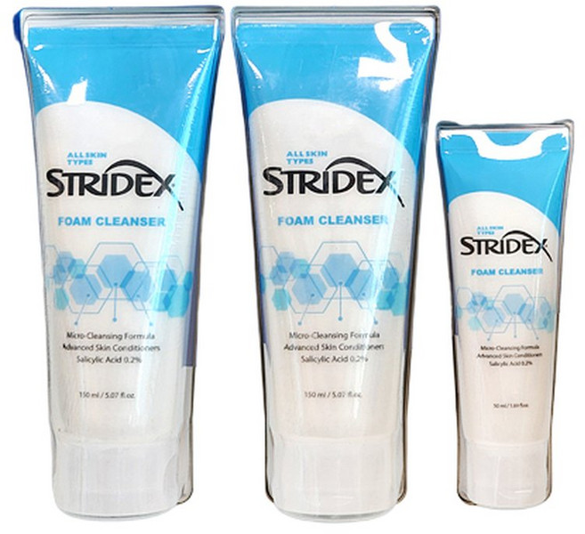 스트라이덱스 저자극 약알칼리성 폼클렌저 150ml x 2개 + 50ml