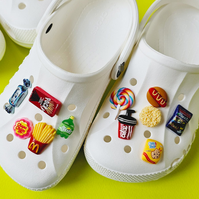 실내화 슬리퍼 신발 파츠세트 먹거리 11종세트 신발 장식 악세서리