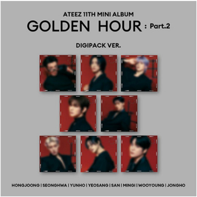 개봉앨범 포토카드 없음 | 에이티즈 ATEEZ 미니 11집 앨범 GOLDEN HOUR : Part.2 디지팩 - 윤호 버전