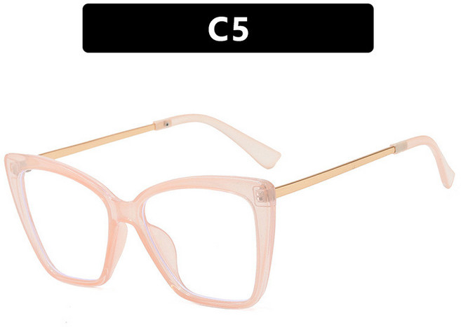 반뿔테안경 반테안경 레트로 여자 안경테 캣츠아이 O