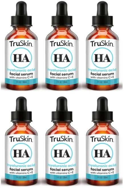 TruSkin 트루스킨 히알루론산 세럼 Hyaluronic Acid 페이셜 에센스 30ml x 6개 - 쿠팡