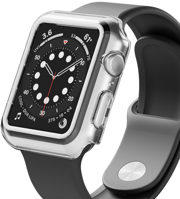 아이엠듀 애플워치 야광 풀커버 케이스, 화이트