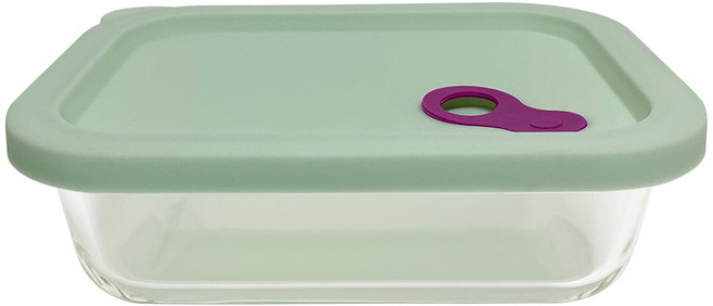 실리콘 오븐글라스 특대_XLarge 내열유리 전자레인지용기 오븐용기, 1개, 직사각1040ml(XL)