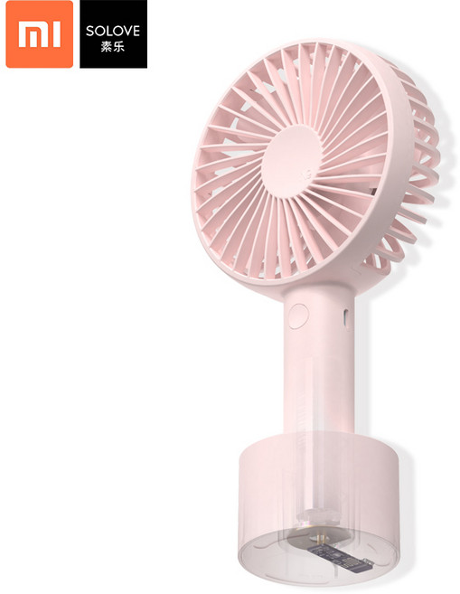 샤오미 SOLOVE 휴대용 미니 선풍기 N9Pro USB 무선충전 최대 8시간 사용가능, 핑크, 모델