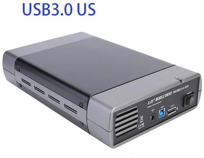 USB3 SATA 하드 디스크 케이스 EU 어댑터 25인치 광학 드라이브 인클로저 지원, USB3.0 US