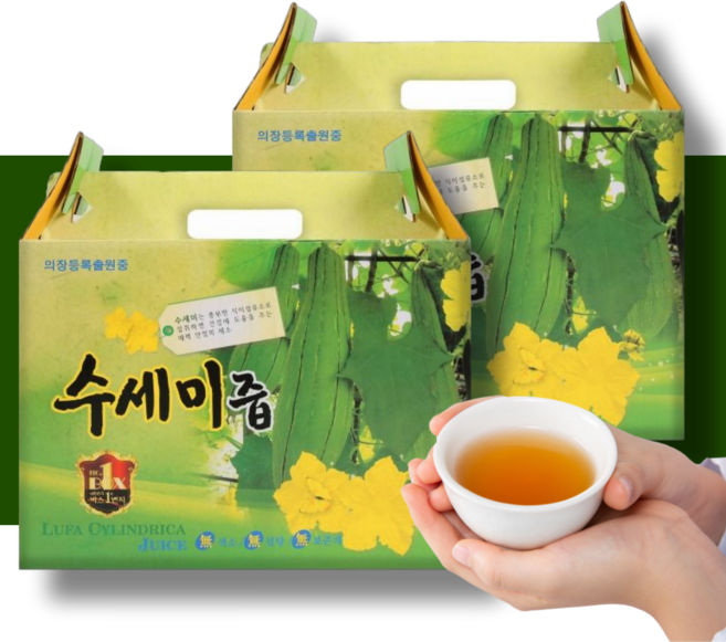 엄마애손 국산 수세미즙 엑기스 60포 2박스, 6L