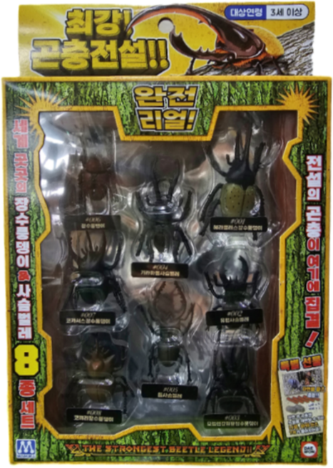 대원미디어 마루카 최강곤충전설 장수풍뎅이 사슴벌레 8종 세트 곤충 모형 피규어 한글 설명, 1개