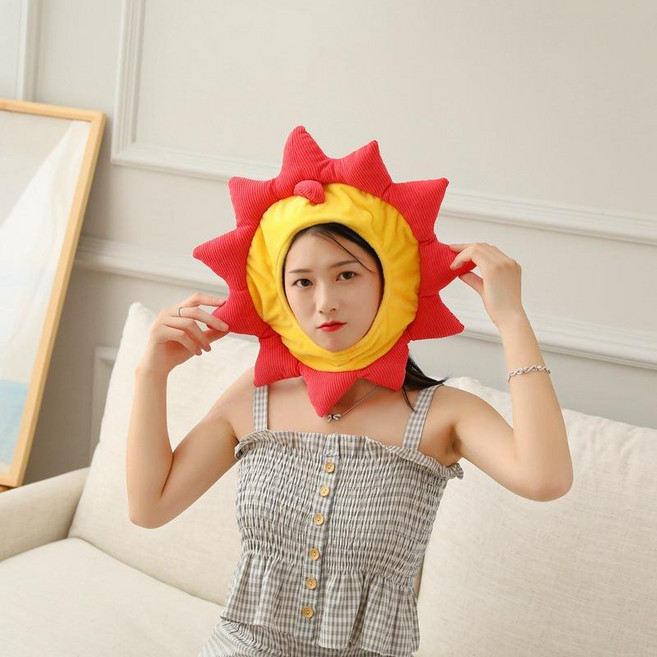 할로윈 가면 태양 모자 인싸템 연극 코스프레 N03, 단일사이즈, 사진색상