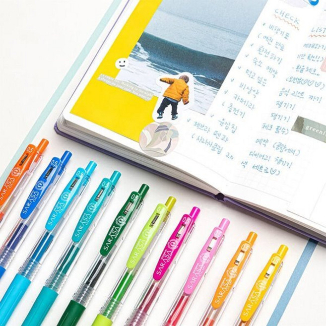 제브라 ZEBRA 사라사클립 젤볼펜 0.3/0.7mm, 0.7mm, 레드, 상세내용 참조