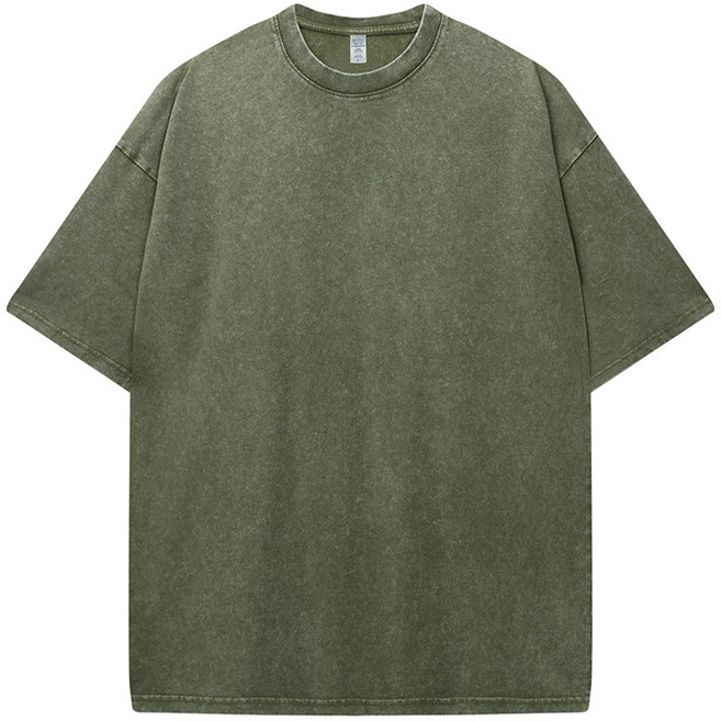 남녀공용 피그먼트 루즈핏 워싱 반팔티
