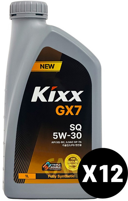 GS 킥스 Kixx GX7 SQ 5W-30 1리터, 1L, 5w30, 12개