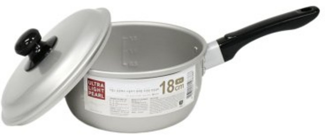 가볍고 빠른조리 눈금있는 양은 편수냄비 18cm