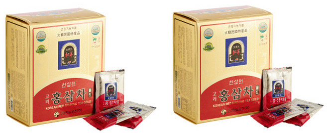 2개 천삼원 고려 홍삼차 골드 외국인선물 면역력 기억력 항산화