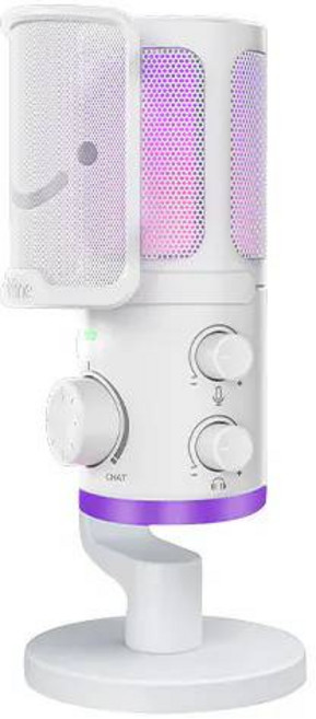 FIFINE AM6 電容式直播電競麥克風 沉浸溝通, 白色