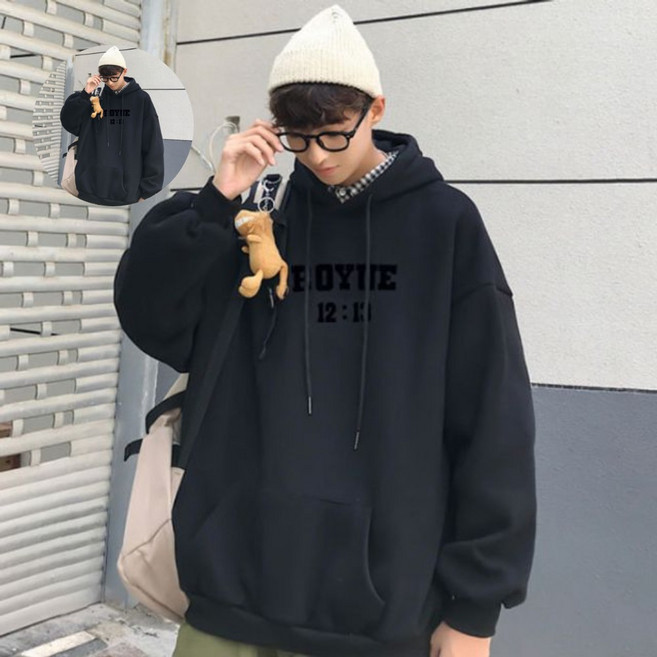 7부티 남성 기모 후드티