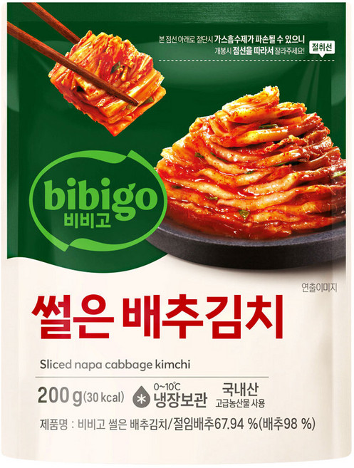 비비고 썰은배추김치, 200g, 3개